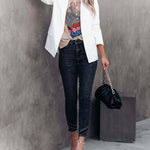 Zeagoo Women's Casual Lapel Slim Pocket Cardigan Blazer
