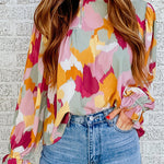 Zeagoo Round Neck Long Sleeve Shirt Sweatshirt Summer Tops Lantern Sleeve Tunic Top