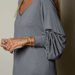 Zeagoo Women's Casual Classic Long Sleeve V-neck Maxi Dress