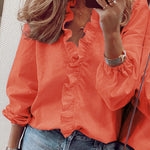 Zeagoo Elegant Ruffle V-Neck Top for Women Cute Summer Casual 2026 | Under $40