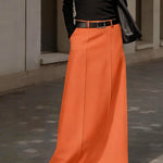 Zeagoo Women's Comfortable High Waisted Maxi Skirt