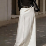 Zeagoo Women's Comfortable High Waisted Maxi Skirt