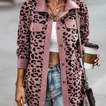 Zeagoo Zeagoo Casual Leopard Print Corduroy Jacket for Women Casual Work Office Loose Fit 2026 | Under $40