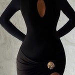 Zeagoo Elegant Metal Decor Bodycon Maxi Dress for Women Casual Beach Vacation Summer 2026