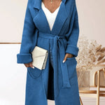 Zeagoo Women's Daily Long Chunky Belted Knit Cardigan