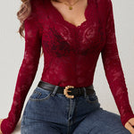 Zeagoo Sexy V-Neck Lace Undershirt for Women Elegant Date Night Party 2026 | Under $40