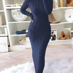 Zeagoo Women's Cable Knit Long Sleeves Knit Dress