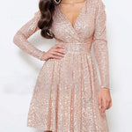 Zeagoo Elegant Glitter Sequin Mini Dress for Women Casual Going Out Summer 2026