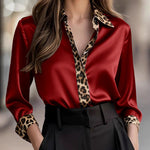 Zeagoo Semi Formal Leopard Print Shirt for Women Casual Work Office Loose Fit 2026 | Under $40