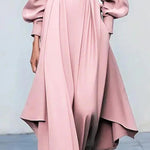 Zeagoo Women's Casual Asymmetrical Hem Flowy Maxi Dress