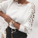 Zeagoo Elegant Lace Trim Fuzzy Knit Sweater for Women Casual Work Office Loose Fit 2026 | Under $25