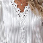 Zeagoo Women's Cute Lace Patchwork Long Sleeve Blouse for Women Elegant Date Night Party 2026 | Under $40