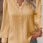 Zeagoo Women's Cute Lace Patchwork Long Sleeve Blouse for Women Elegant Date Night Party 2026 | Under $40