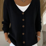 Zeagoo Women's Casual Comfort V-Neck Knit Cardigan