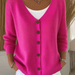 Zeagoo Women's Casual Comfort V-Neck Knit Cardigan
