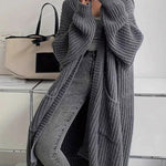 Zeagoo Women's Comfy Loose Fit Chunky Knit Long Cardigan