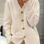Zeagoo Women's Cozy Heart Shaped Button Knit Cardigan
