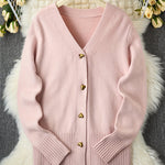 Zeagoo Women's Cozy Heart Shaped Button Knit Cardigan