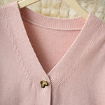 Zeagoo Women's Cozy Heart Shaped Button Knit Cardigan