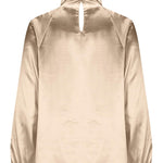 Zeagoo Elegant Satin Stand Collar Lantern Sleeve Blouse for Women Elegant Office Work Dressy 2026 | Under $40