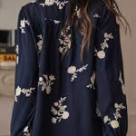 Zeagoo Elegant Floral Embroidered Long Sleeve Shirt for Women Casual Boho Summer Vacation 2026 | Under $40