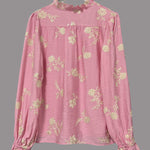 Zeagoo Elegant Floral Embroidered Long Sleeve Shirt for Women Casual Boho Summer Vacation 2026 | Under $40