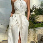 Zeagoo Elegant Cross-Neck Sleeveless Slim-Fit Dress for Women Casual Summer Vacation 2026