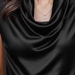 Zeagoo Elegant Casual Cap Sleeve Cowl Neck Blouse for Women Casual Work Office Loose Fit 2026 | Under $40