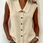 Urban Casual Commuter Sleeveless Shirt Vest