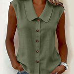 Urban Casual Commuter Sleeveless Shirt Vest