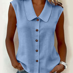 Urban Casual Commuter Sleeveless Shirt Vest