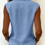 Urban Casual Commuter Sleeveless Shirt Vest