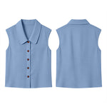 Urban Casual Commuter Sleeveless Shirt Vest
