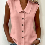 Urban Casual Commuter Sleeveless Shirt Vest