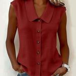 Urban Casual Commuter Sleeveless Shirt Vest
