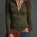 Vintage Casual Faux Suede Slim Fit Shirt