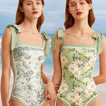 Zeagoo Women's Double-Sided Print Reversible One-Piece Swimsuits