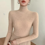 Wool Mock Neck Sweater