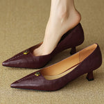 Mary Ann Leather Heels