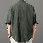 Ashby Mandarin Cotton Shirt