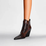 Westline Buckle Leather Boots