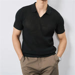 Marcus Mesh-Knit Polo