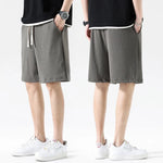 Pleated Drawstring Shorts
