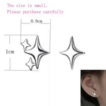 Sterling Silver Star Chain Earrings