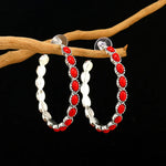 Graceful Silver Hoop Earrings