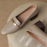 Aveline Genuine Leather Heels