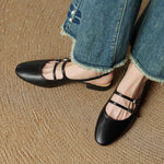 Hilton Leather Flats