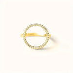 Round Cubic Circle Zirconia Ring
