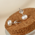 Classic Pearl Stud Earrings