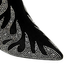 Starlit Wolf Knee High Boots